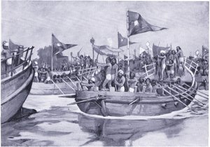 El último éxito de Mahmud de Ghazni 1026 d.C. de William Edward Wigfull